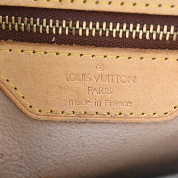 LOUIS VUITTON BUCKET PM Shoulder Tote Bag Monogram Leather Brown - Picture 10 of 10